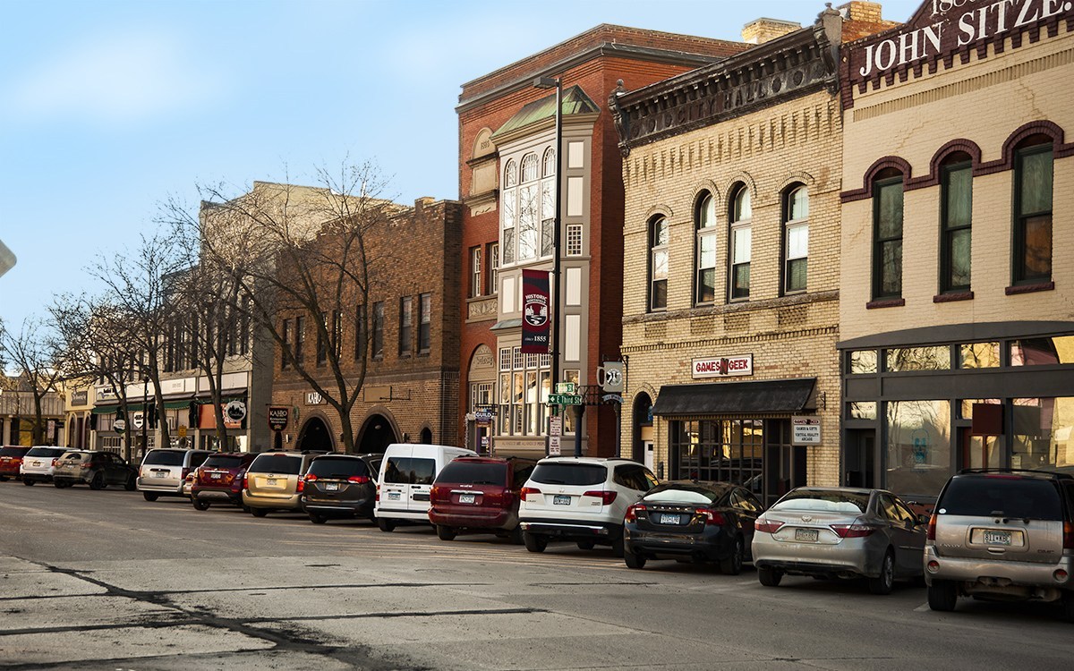 Downtown Northfield - shops and food